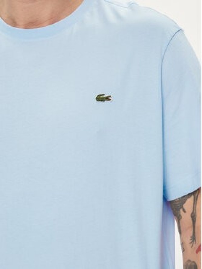 Lacoste T-Shirt TH2038 Błękitny Regular Fit