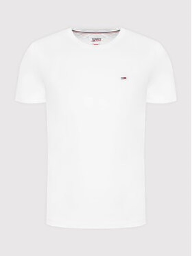 Tommy Jeans T-Shirt Classic DM0DM09598 Biały Regular Fit