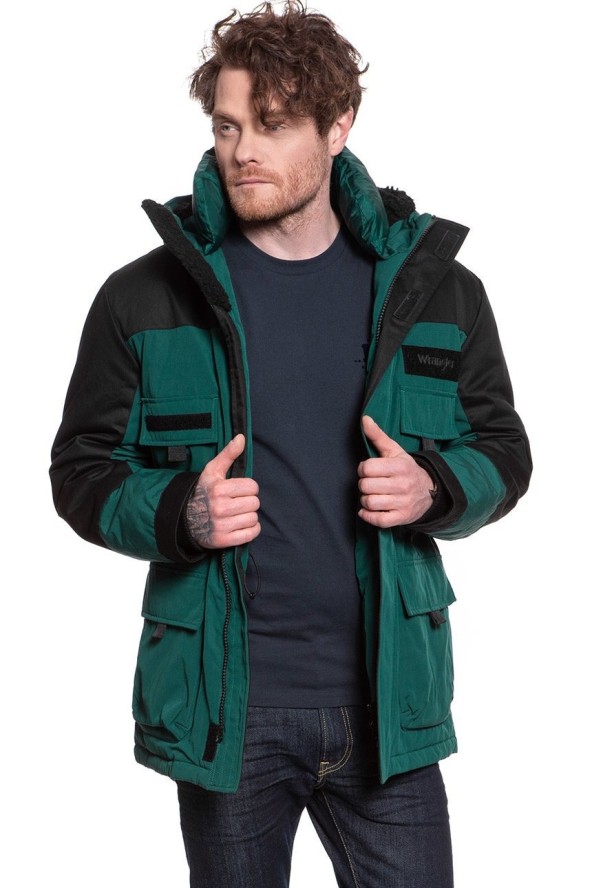 WRANGLER PARKA MĘSKA KURTKA ZIMOWA DŁUGA PINE W4B6XPG01 112129089
