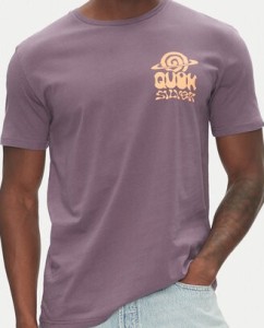 Quiksilver T-Shirt EQYZT08053 Fioletowy Regular Fit