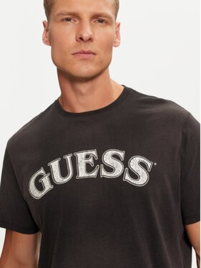 Guess T-Shirt M4BI04 K9RM1 Czarny Regular Fit