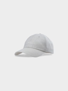 Czapka z daszkiem strapback męska - beżowa