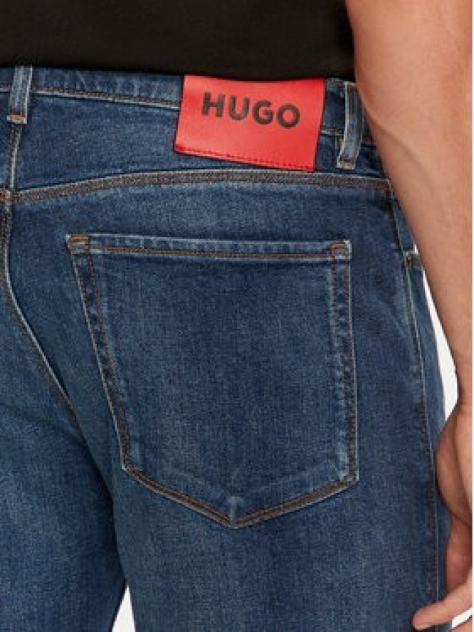 Hugo Jeansy 50522138 Niebieski Extra Slim Fit