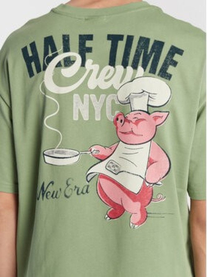 New Era T-Shirt Food Graphic 60284765 Zielony Oversize