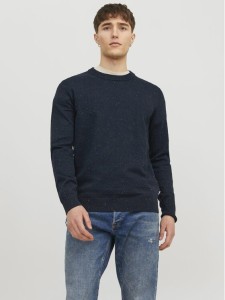 Jack&Jones Sweter Albert 12236792 Granatowy Regular Fit