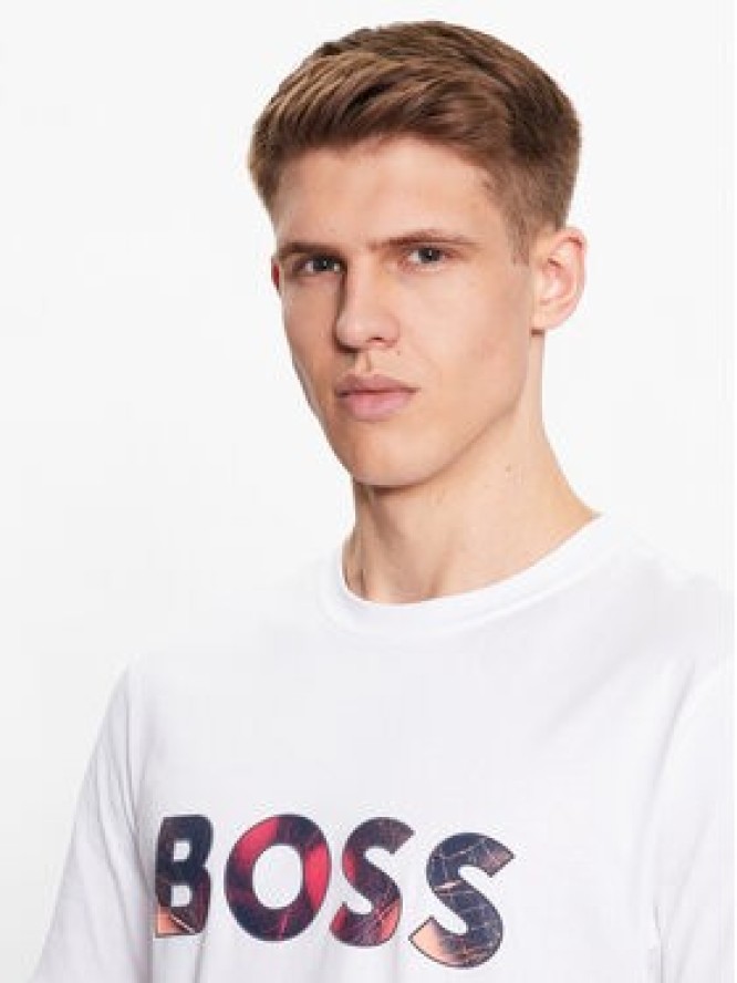 Boss T-Shirt 50491718 Biały Relaxed Fit