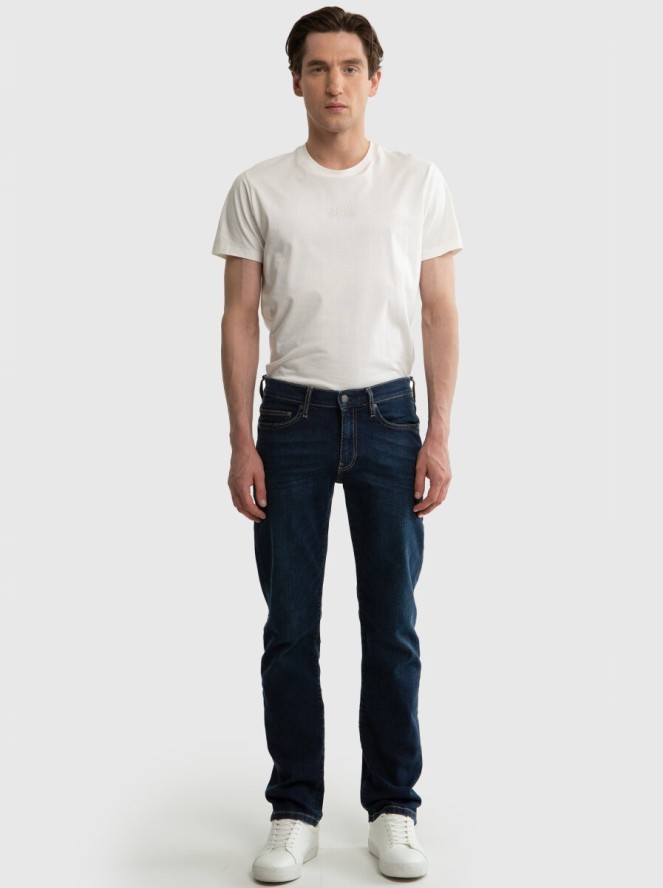 Spodnie jeans męskie dopasowane Tobias 528