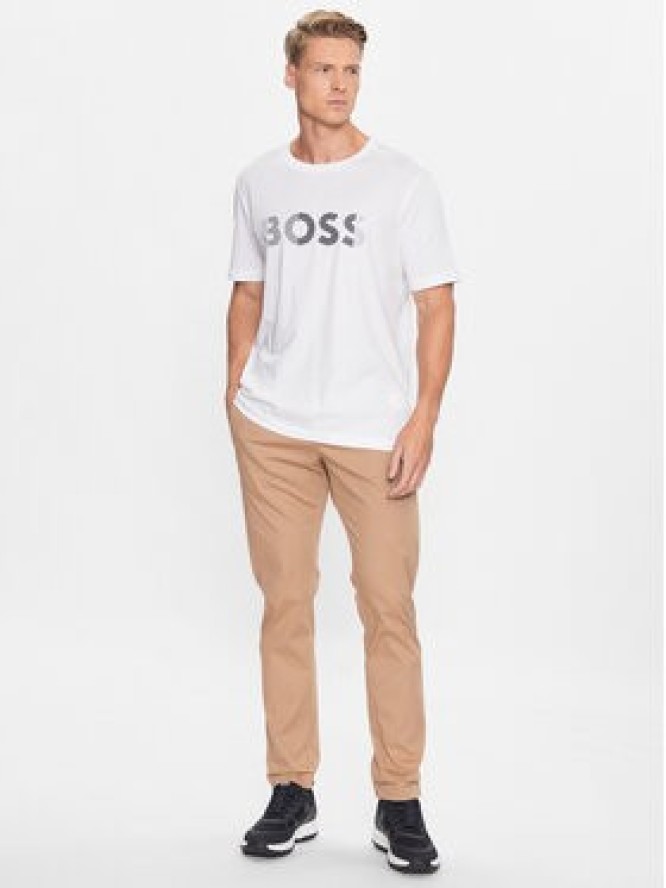 Boss T-Shirt 50494106 Biały Regular Fit