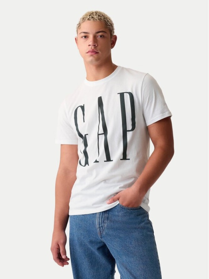 Gap T-Shirt 866774-01 Biały Regular Fit