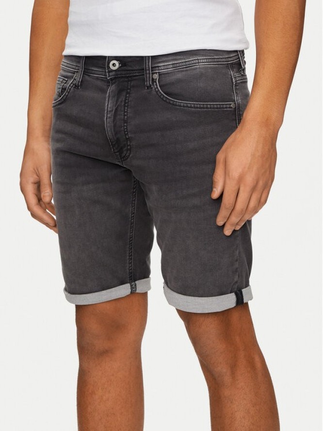 Pepe Jeans Szorty jeansowe Slim Gymdigo Short PM801075UH3 Szary Slim Fit