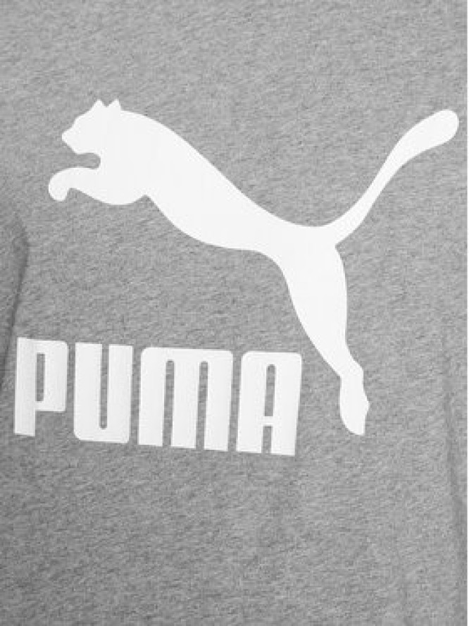 Puma T-Shirt Classics Logo 530088 Szary Regular Fit
