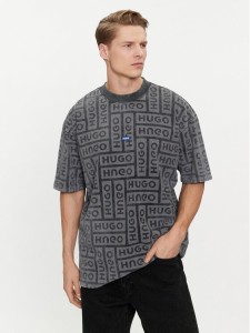 Hugo T-Shirt Nidane 50510552 Szary Relaxed Fit