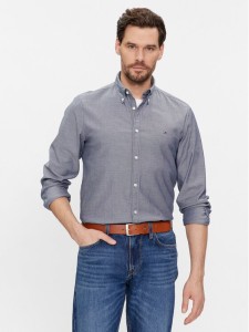 Tommy Hilfiger Koszula MW0MW33782 Granatowy Slim Fit