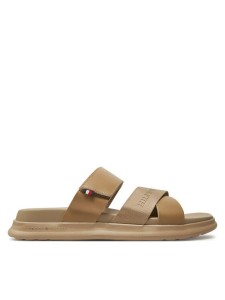 Tommy Hilfiger Klapki D Density Hilfiger Mix Sandal FM0FM05004 Beżowy