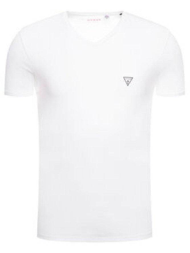 Guess T-Shirt U97M01 JR003 Biały Slim Fit