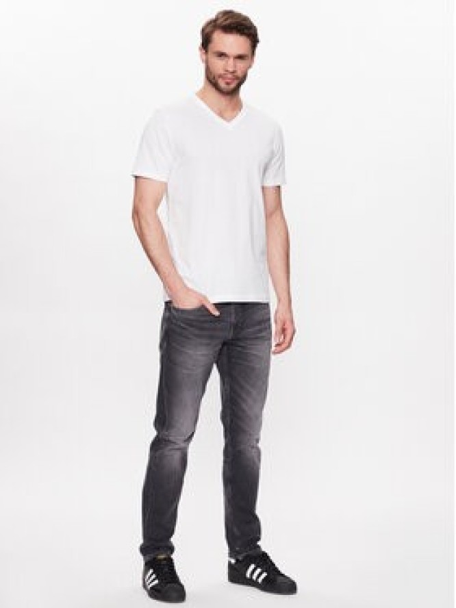 Volcano T-Shirt Slit M02370-S23 Biały Regular Fit