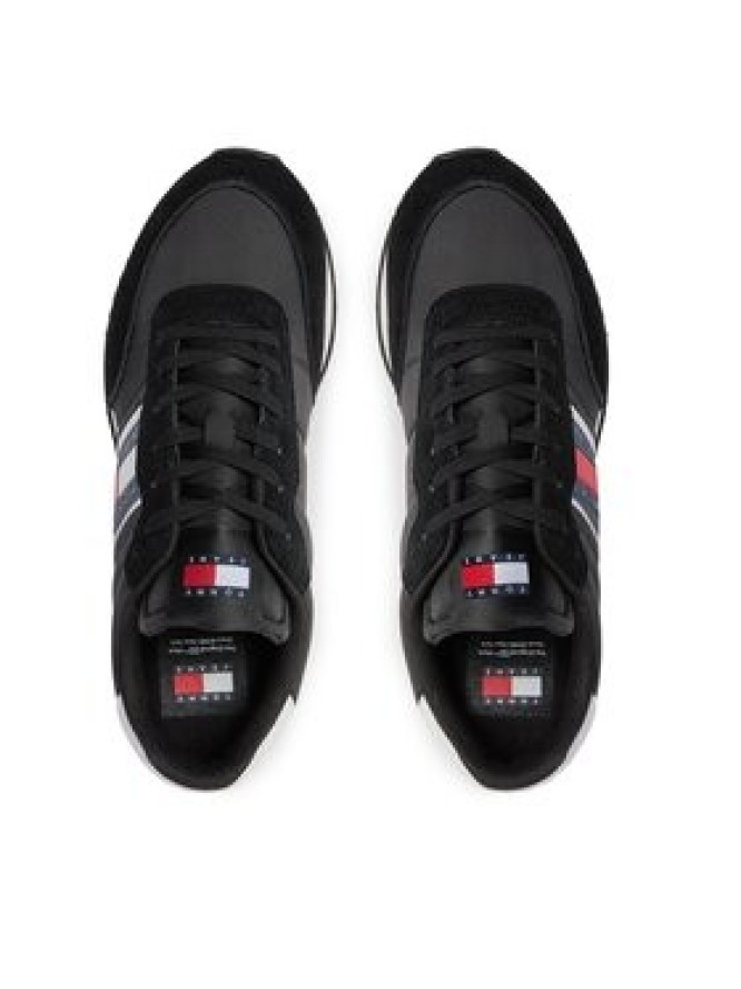 Tommy Jeans Sneakersy Tjm Runner Casual Ess EM0EM01351 Czarny