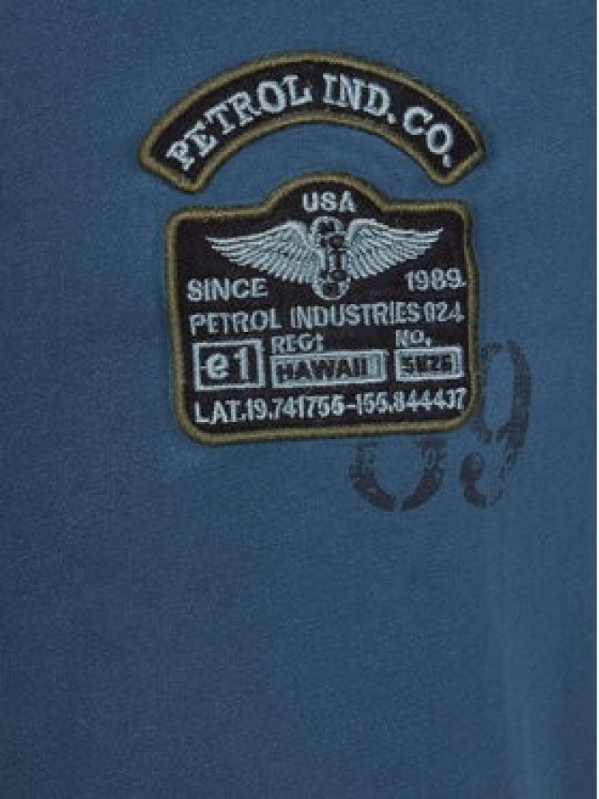 Petrol Industries T-Shirt M-1040-TSR607 Niebieski Regular Fit