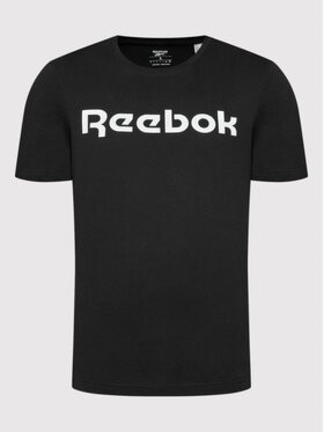 Reebok T-Shirt Classic Graphic Series Linear Logo GJ0136 Czarny Slim Fit