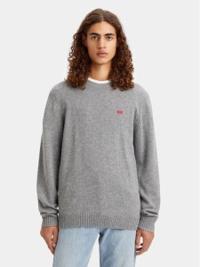 Levi's® Sweter Original Housemark A4320-0000 Szary Standard Fit