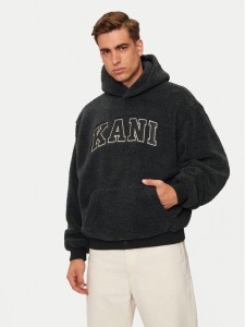 Karl Kani Bluza Serif Teddy 60210117 Szary Regular Fit