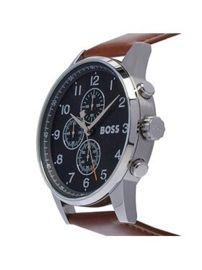 Boss Zegarek Navigator 1513812 Brązowy