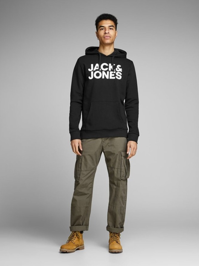 Jack & Jones Bluza "Ecorp" w kolorze czarnym rozmiar: L