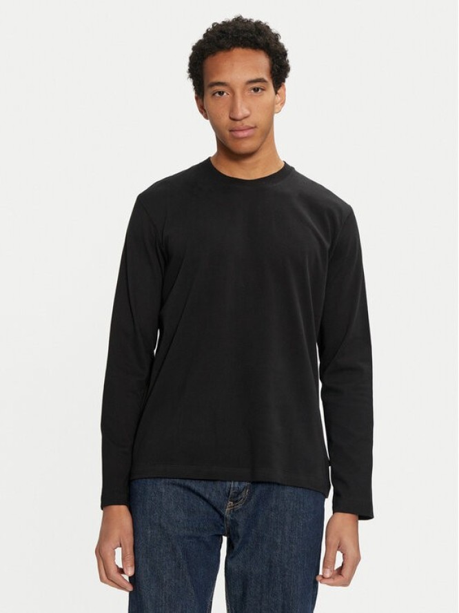 Sisley Longsleeve 3B7SS1045 Czarny Regular Fit