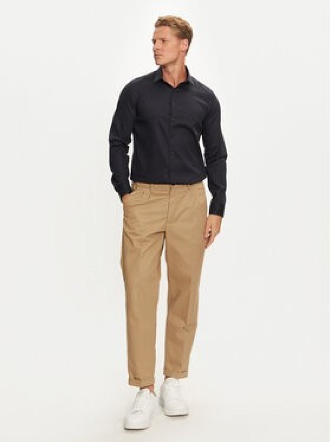 Calvin Klein Koszula K10K113521 Granatowy Slim Fit