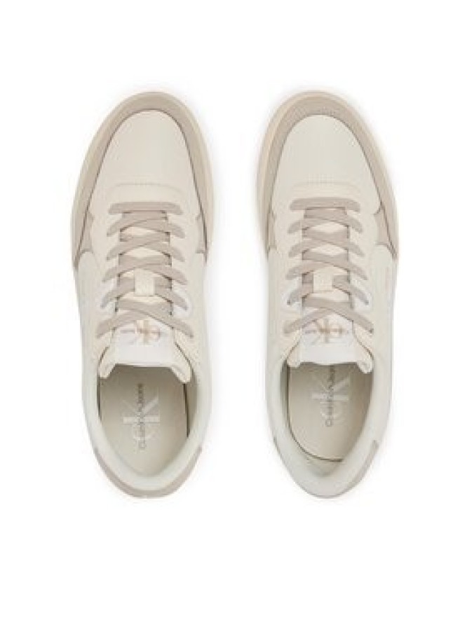 Calvin Klein Jeans Sneakersy Classic Cupsole Low Lth Ml Fad YM0YM00885 Beżowy