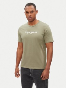 Pepe Jeans T-Shirt Eggo N PM508208 Zielony Regular Fit