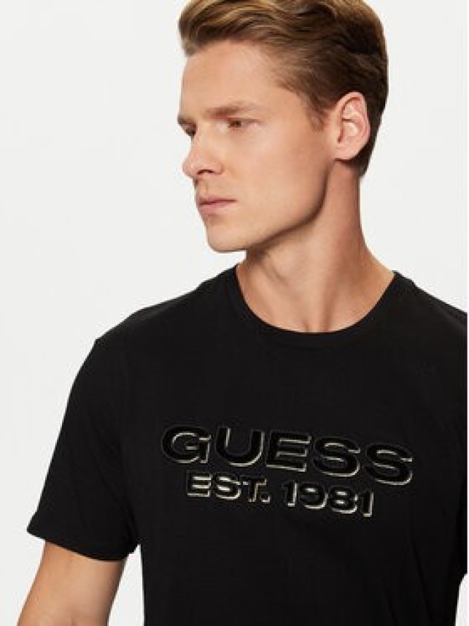 Guess T-Shirt M5RI50 K9RM1 Czarny Regular Fit