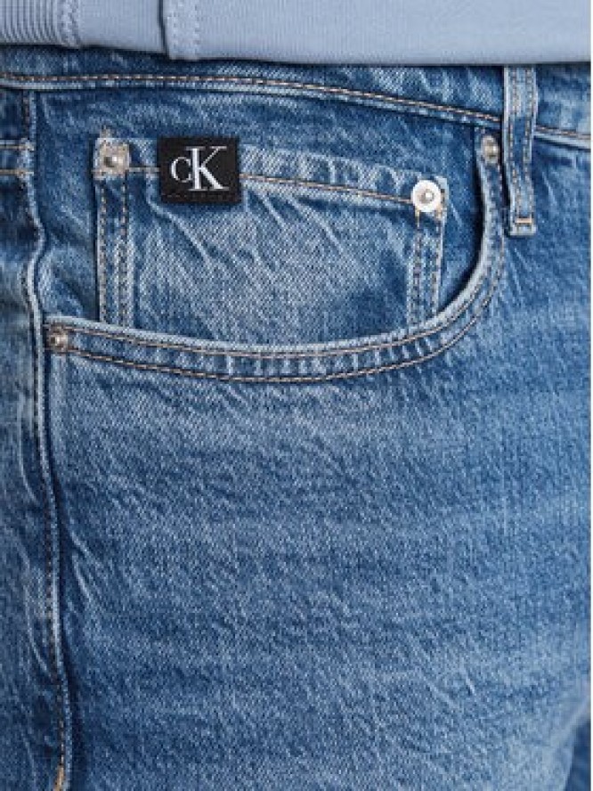 Calvin Klein Jeans Jeansy J30J323367 Granatowy Slim Taper Fit