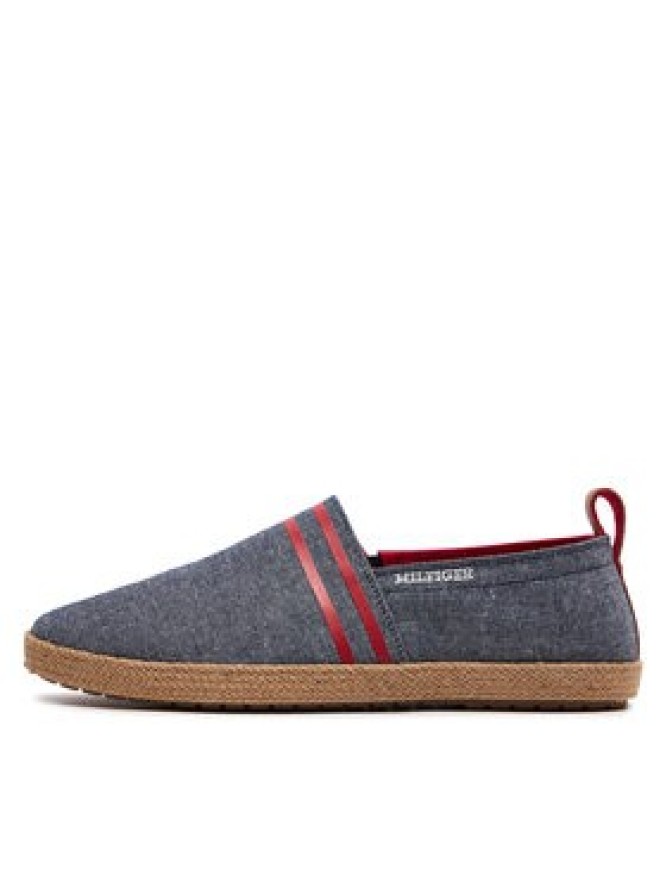 Tommy Hilfiger Espadryle Hilfiger Espadrille C Chambray FM0FM04982 Granatowy