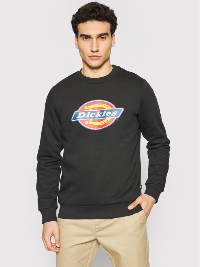 Dickies Bluza Icon Logo DK0A4XCIBLK Czarny Regular Fit