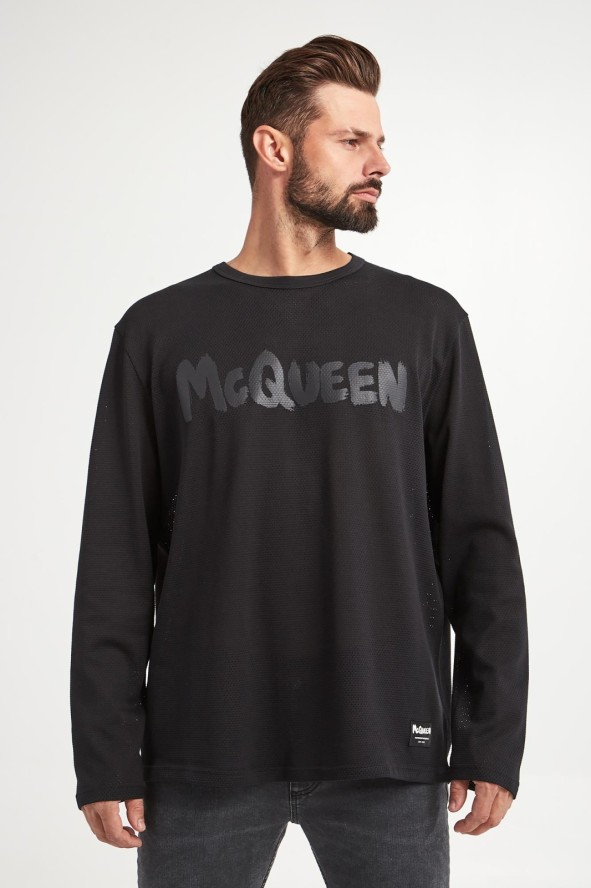 Longsleeve męski z siatki ALEXANDER MCQUEEN