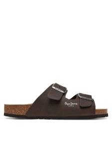 Pepe Jeans Klapki PMS90108 Brązowy