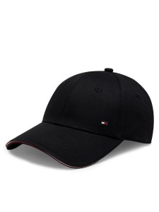 Tommy Hilfiger Czapka z daszkiem Th Corporate Cotton 6 Panel Cap AM0AM12035 Czarny