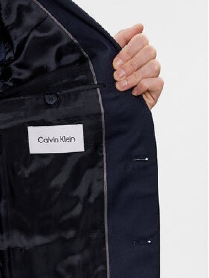Calvin Klein Marynarka K10K112291 Granatowy Slim Fit