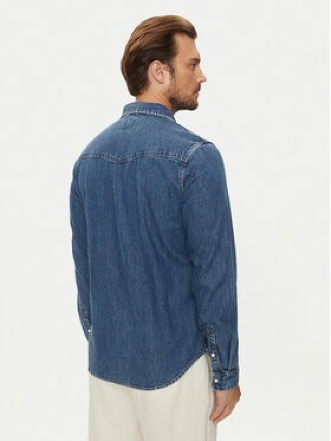 Guess Jeans Koszula jeansowa M4YH55 D5EI1 Granatowy Slim Fit