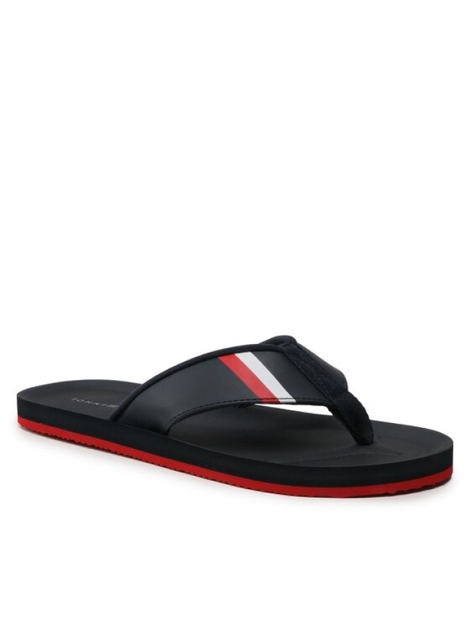 Tommy Hilfiger Japonki Comfortable Padded Beach Sandal FM0FM04473 Granatowy