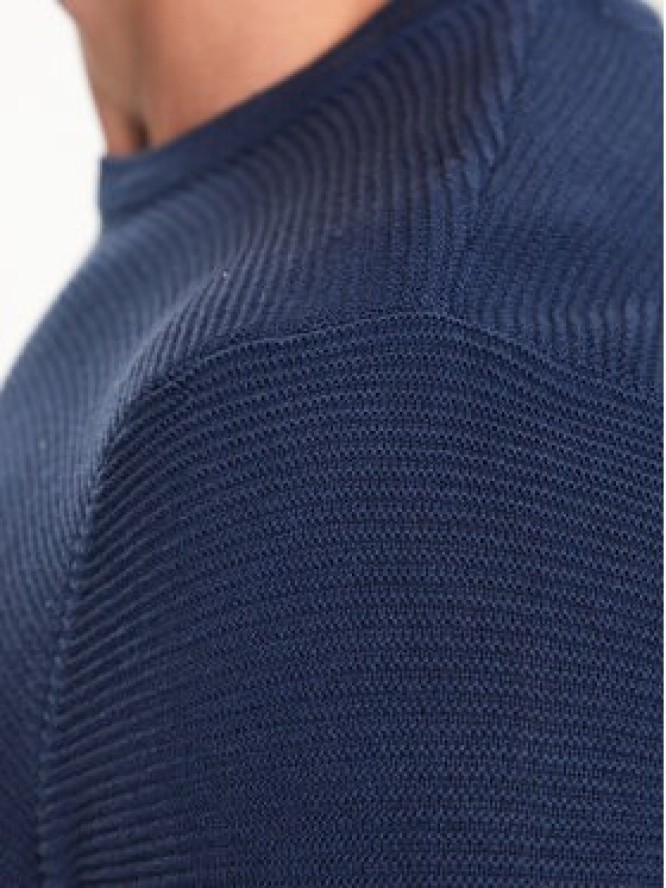 Blend Sweter 20715139 Granatowy Slim Fit