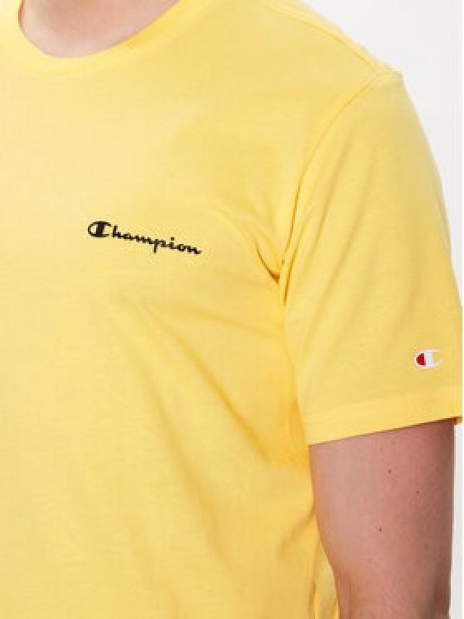 Champion T-Shirt 218539 Żółty Regular Fit
