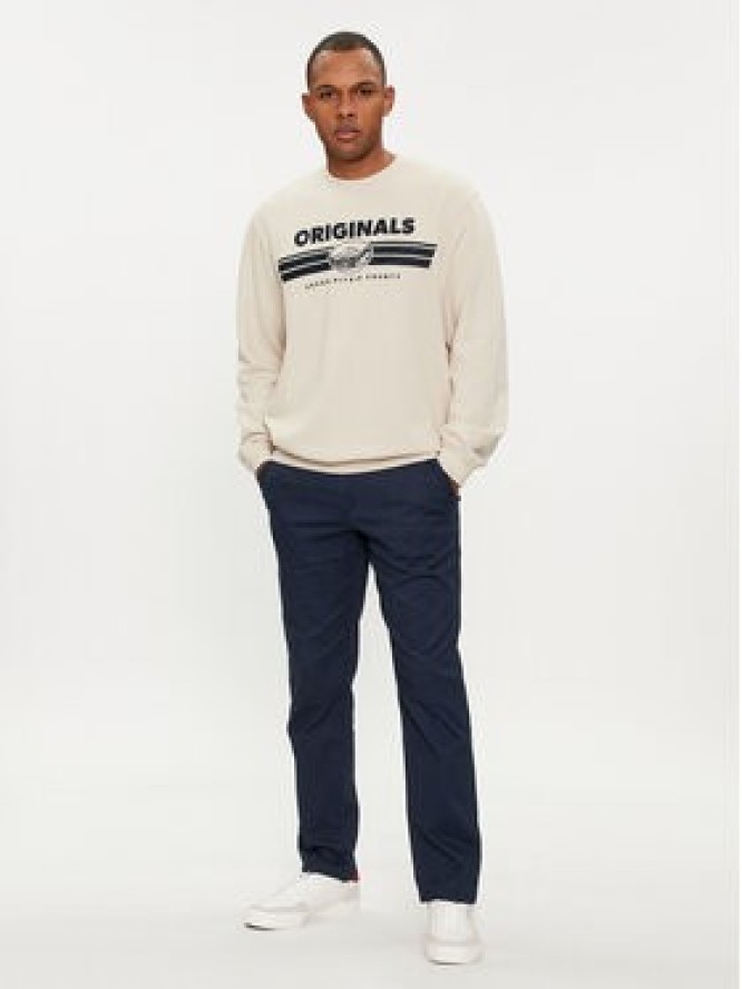 Jack&Jones Chinosy Dave 12212930 Granatowy Regular Fit