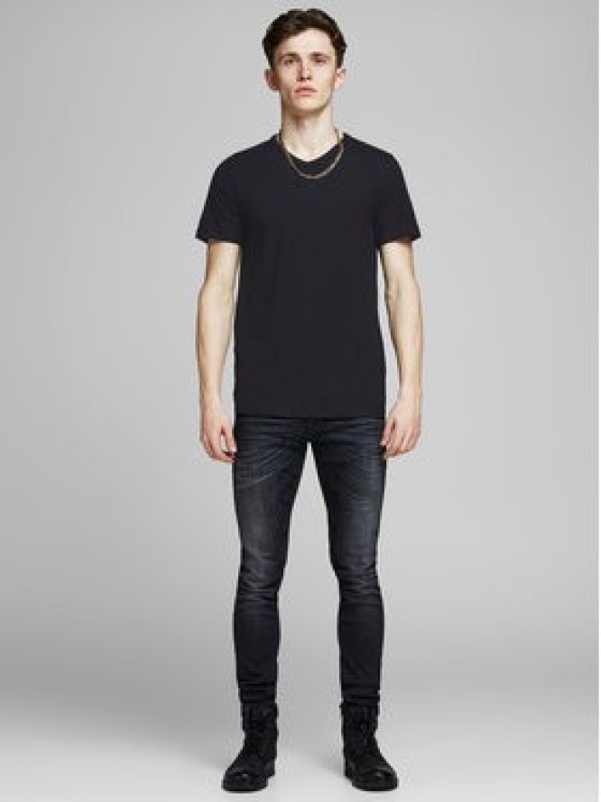 Jack&Jones Komplet 2 t-shirtów Basic 12133914 Czarny Slim Fit