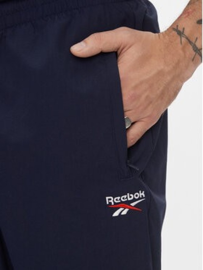 Reebok Spodnie dresowe Classics Vector Tracksuit Bottoms H54439 Niebieski Slim Fit