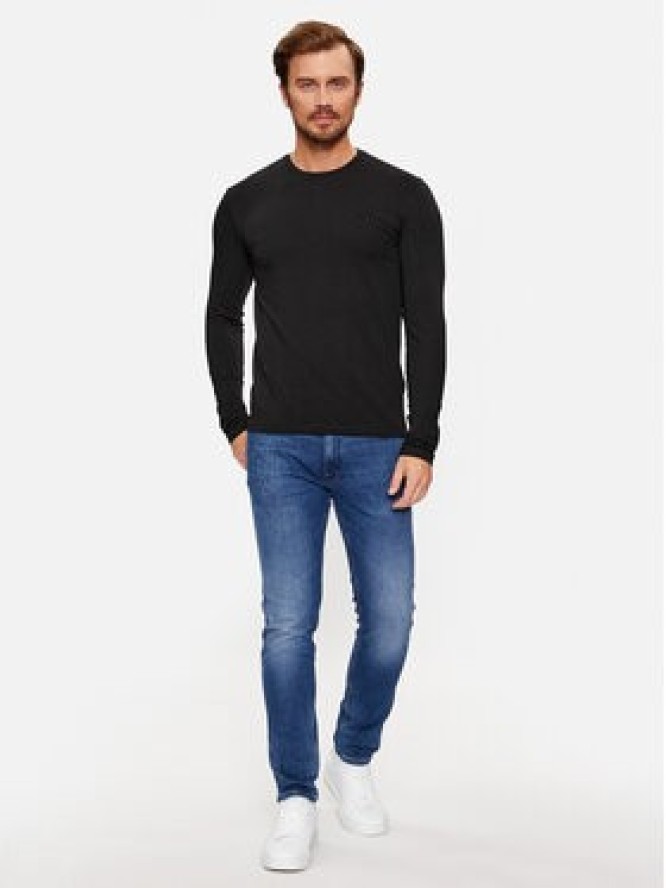 Trussardi Longsleeve 52T00763 Czarny Regular Fit