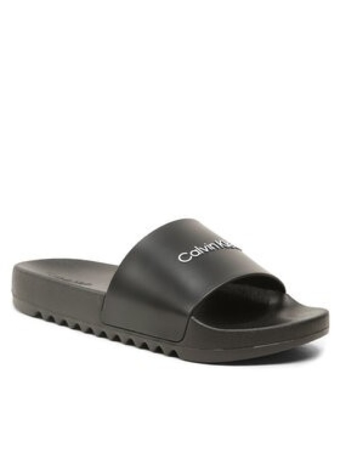 Calvin Klein Klapki Chuncky Pool Slide Rub HM0HM01063 Czarny