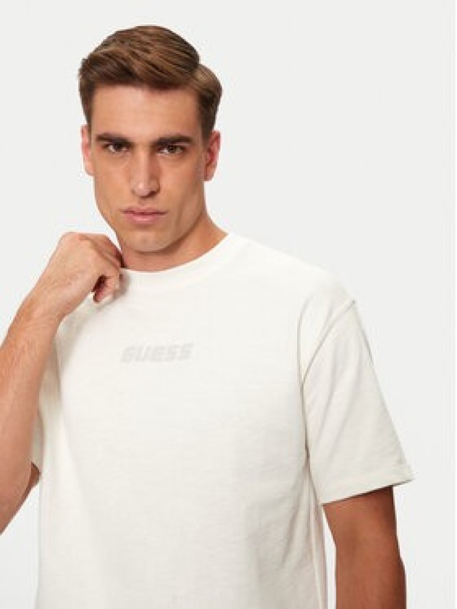 Guess T-Shirt Z4BI00 KCE21 Écru Regular Fit