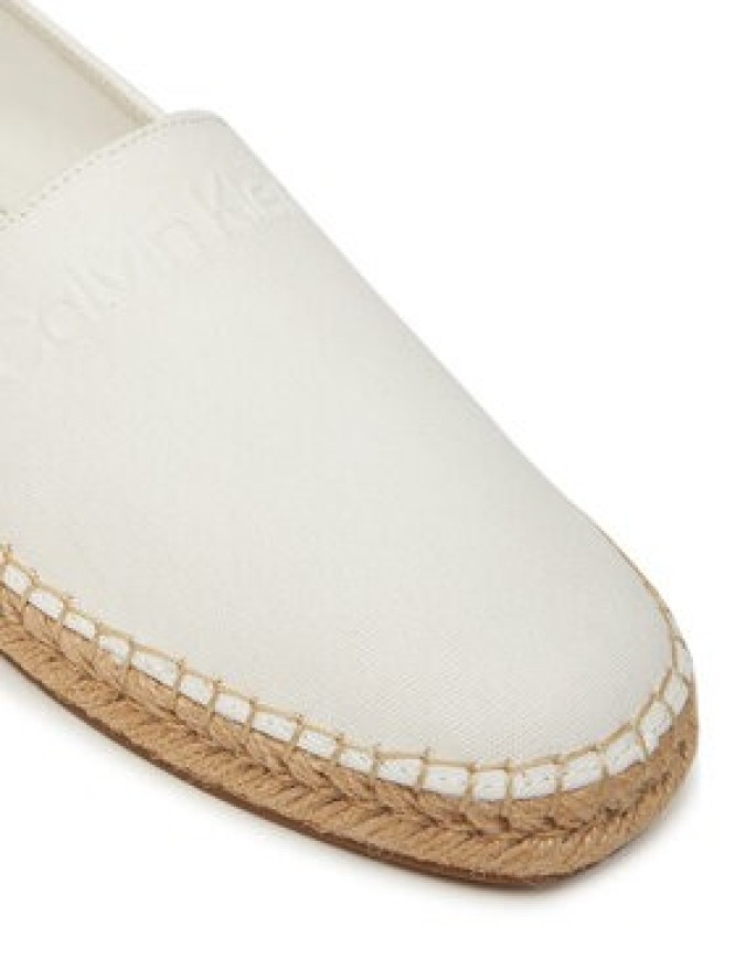 Calvin Klein Espadryle Espadrille Cv Logo HM0HM01808 Biały